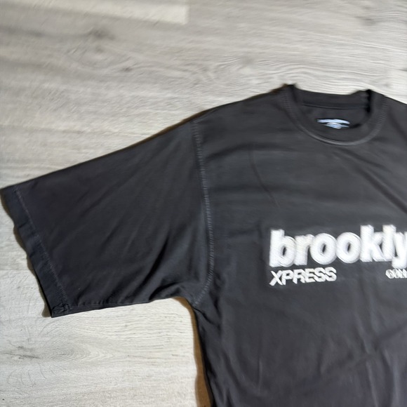 Y2K Brooklyn Xpress Graphic T-Shirt Mens Large Black Streetwear Tee - Picture 4 of 8